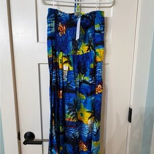 Tropical Blue Dress